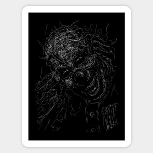 Shawn Clown Slip Music Knot Sticker